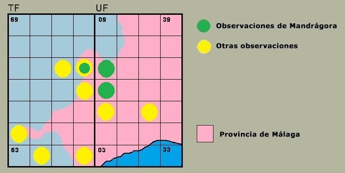 Distribucin de Aeshna cyanea en la Serrana