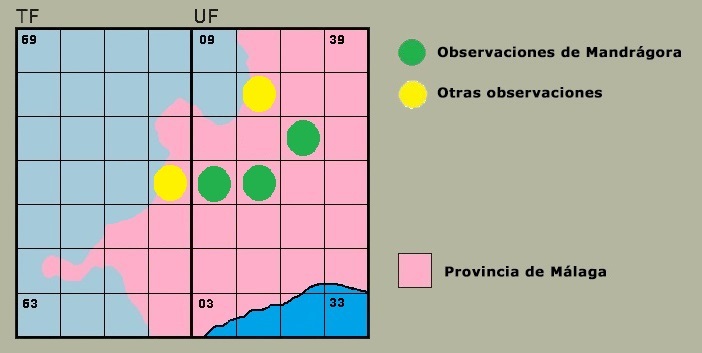 Distribucin de Libellula depressa en la Serrana