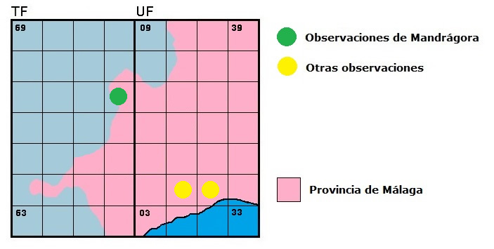 Distribucin de Orthetrum trinacria en la Serrana