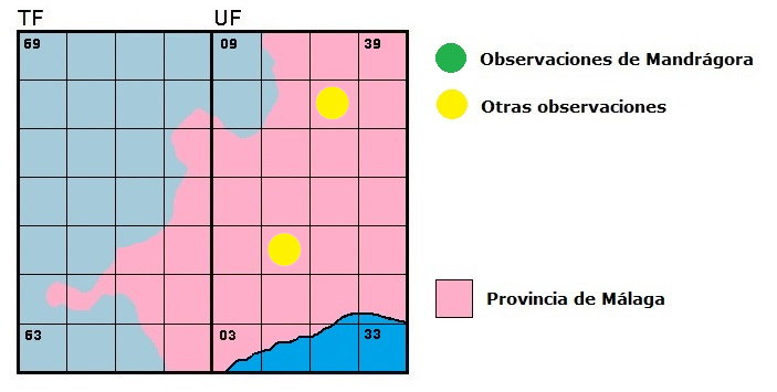 Distribucin de Orthetrum nitidinerve en la Serrana